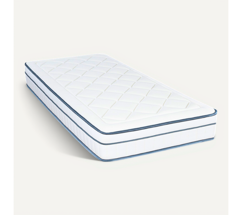 Matelas Hybride 90x200 Cm THALASSA - Ressorts Ensachés - Accueil Mémoire De Forme - Épaisseur 22 Cm