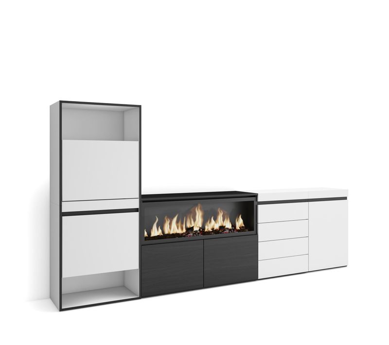 Meuble à Chaussures, 274x35x145cm, Blanc