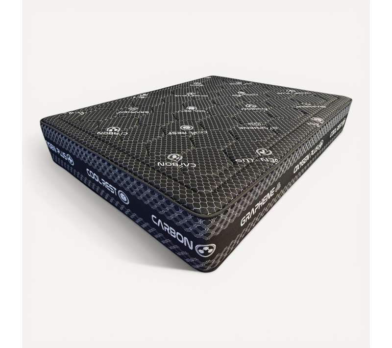 Matelas Mousse 160x190 cm OBSYDION - Ferme - Réversible - Côté Été/hiver - Epaisseur 30 cm