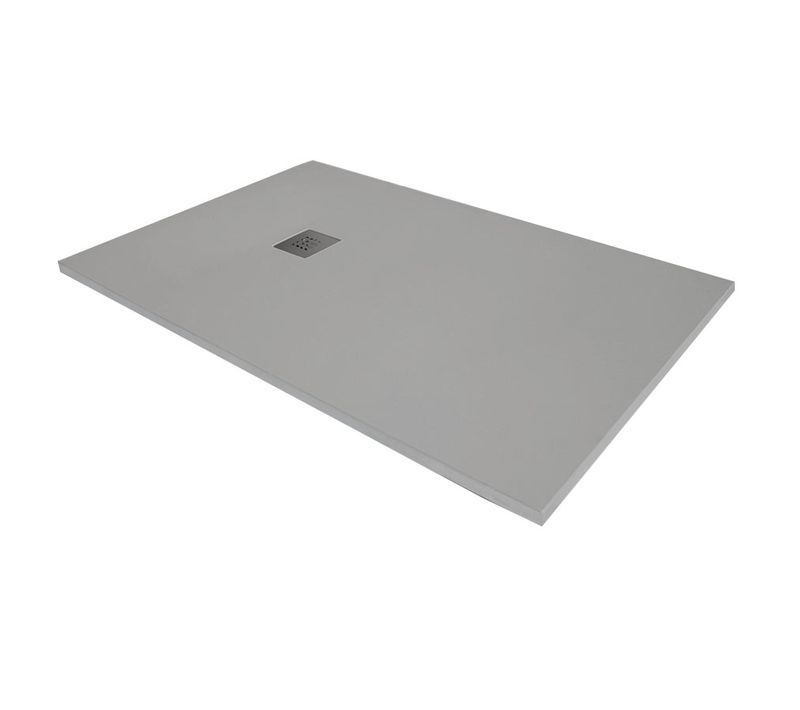 Receveur De Douche En Résine Extra Plat À Poser 70x140cm - Ciment (gris) - Rio