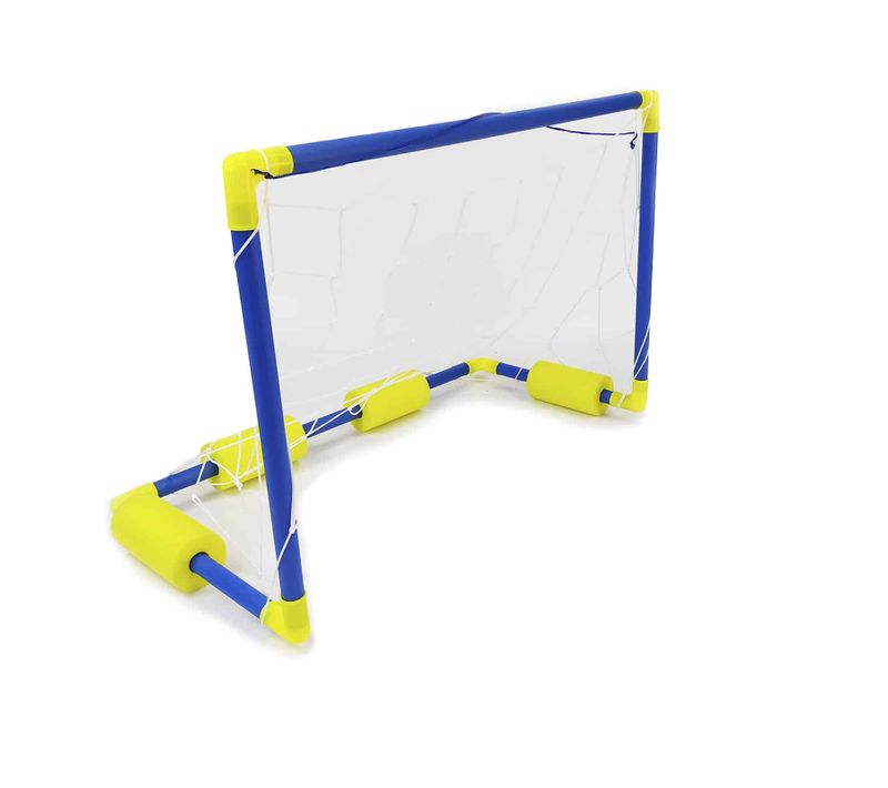 But Gonflable Pour Piscine Outdoor Toys Waterpolo 29x61x40 Cm Avec Filet, Pompe Et Ballon