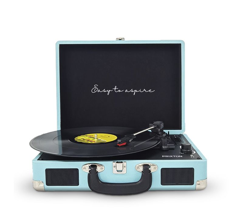 Platine Vinyle Vc400 - Tourne-disque Avec Bluetooth - Lecteur Et Convertisseur Des Vinyles - Bleu