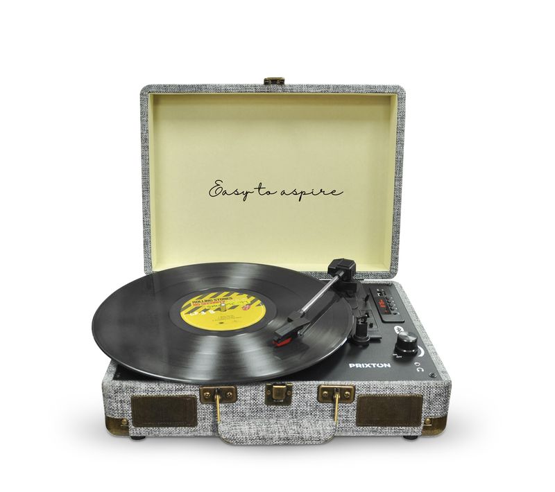 Platine Vinyle VC400 - Tourne-disque avec Bluetooth - Lecteur et convertisseur des vinyles - Gris