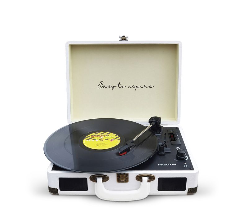 Platine Vinyle VC400 - Tourne-disque avec Bluetooth - Lecteur et convertisseur des vinyles - Blanc