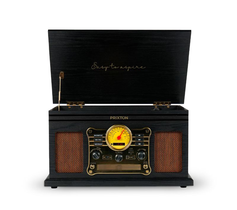 Platine Vinyle Century - Tourne-disque avec Bluetooth - Lecteur vinyles, CD, Cassette, Radio