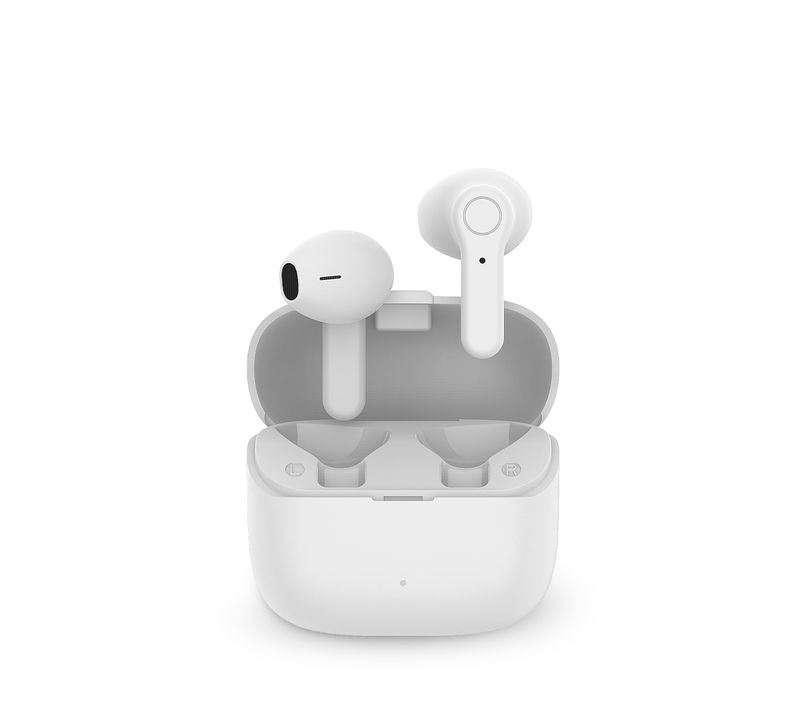 Écouteurs sans fil TWS155 Blanc - Bluetooth 5.3 - Microphone inclus
