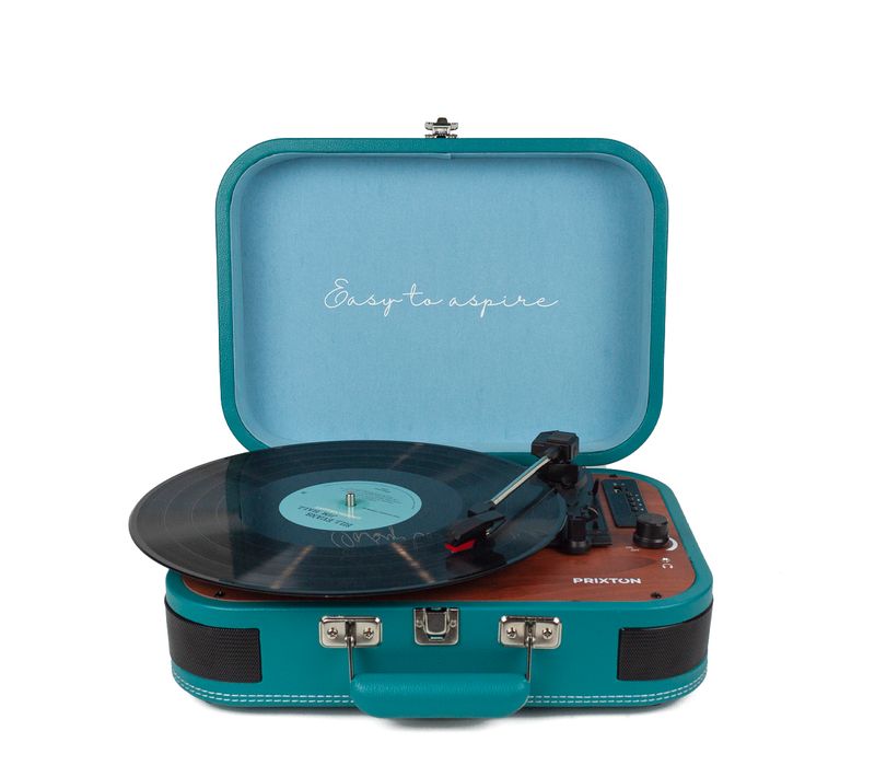Platine Vinyle VC600 - Tourne-disque avec Bluetooth - Lecteur et convertisseur des vinyles - Bleu