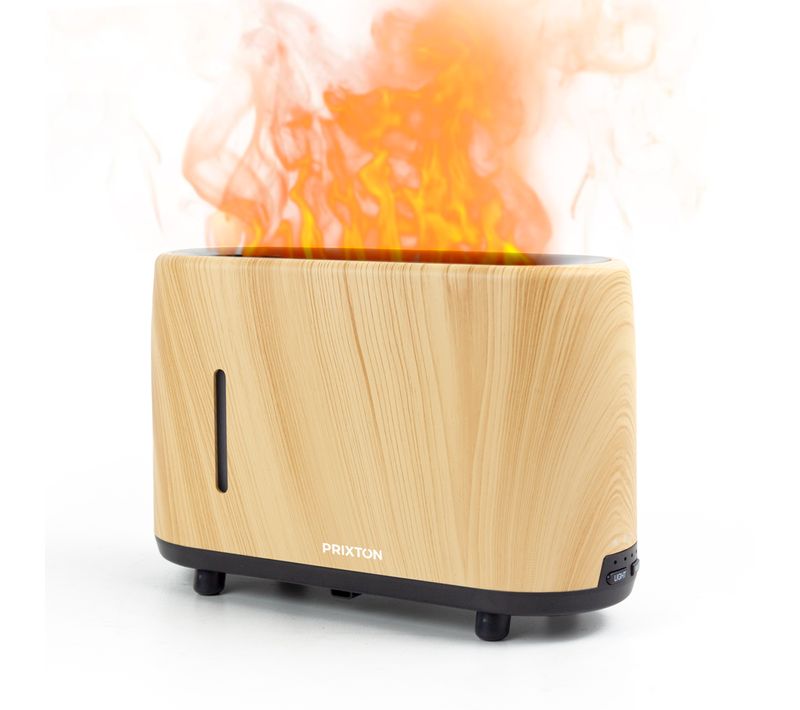 Humidificateur et Diffuseur d'Arômes effet de flamme Essence,240 ml, Minuteur, Aromathérapie