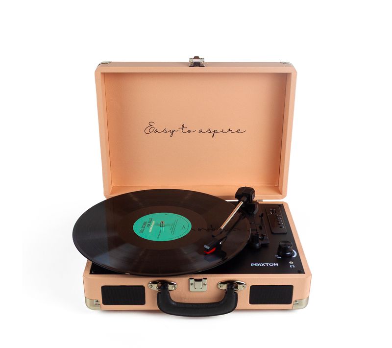 Platine Vinyle Vc400 - Tourne-disque Avec Bluetooth - Lecteur Et Convertisseur Des Vinyles - Peach