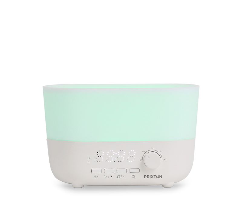 Humidificateur Aroma Connected Avec Bluetooth, 360 Ml, Haut-parleur, Minuterie, Horloge Et Alarme