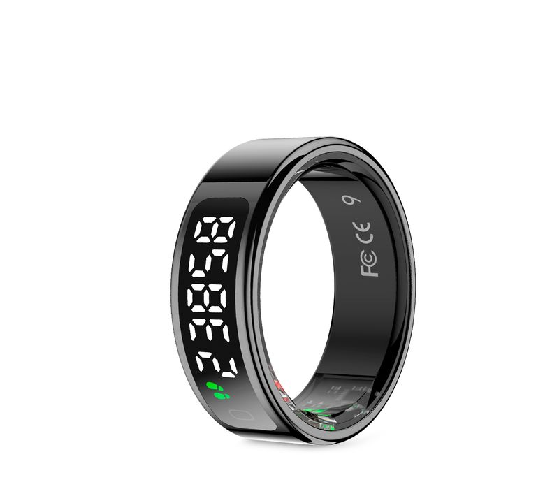 Bague Connectée Smart Ring Orbyt Touch, Écran, Sommeil, Fréquence Cardiaque, Taille 11 (20,8mm)