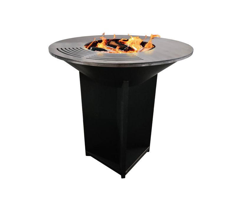 Barbecue Brasero Avec Plaque D'acier De 100 Cm
