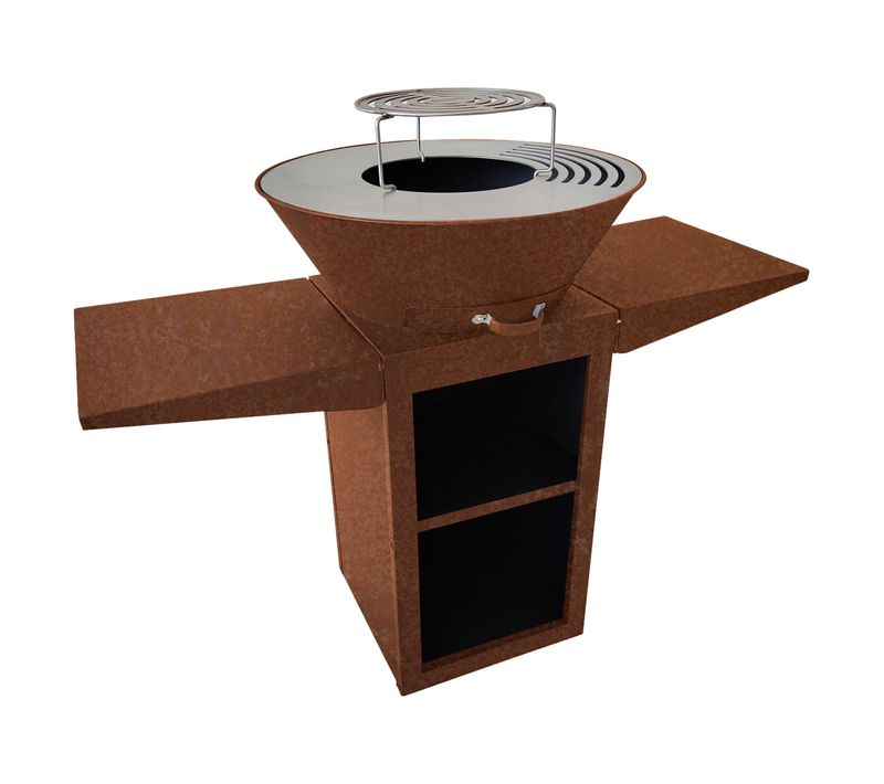 Brasero, Barbecue Avec Plaque Ronde, Grill Et Support