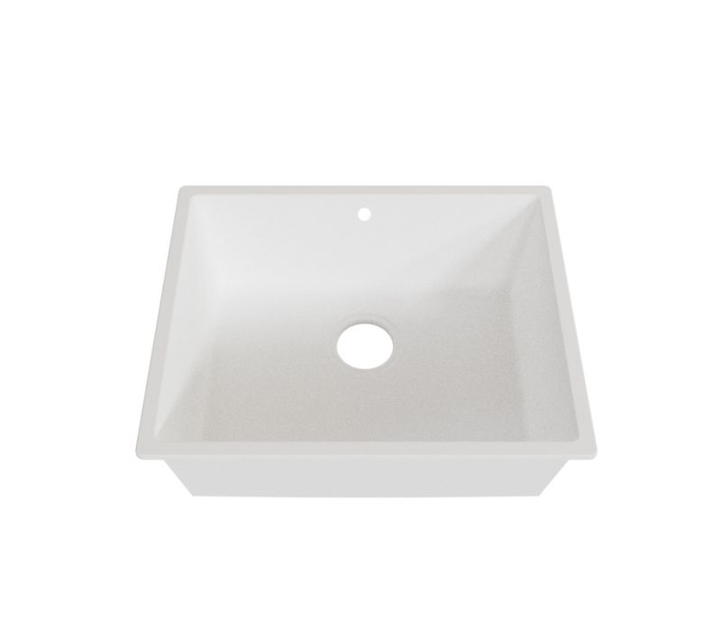 Cuve Resiroc - évier 1 Bac Sans égouttoir - 54 X 44 Cm - Blanc