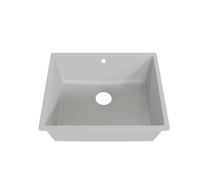 Cuve Resiroc - évier 1 Bac Sans égouttoir - 54 X 44 Cm - Gris