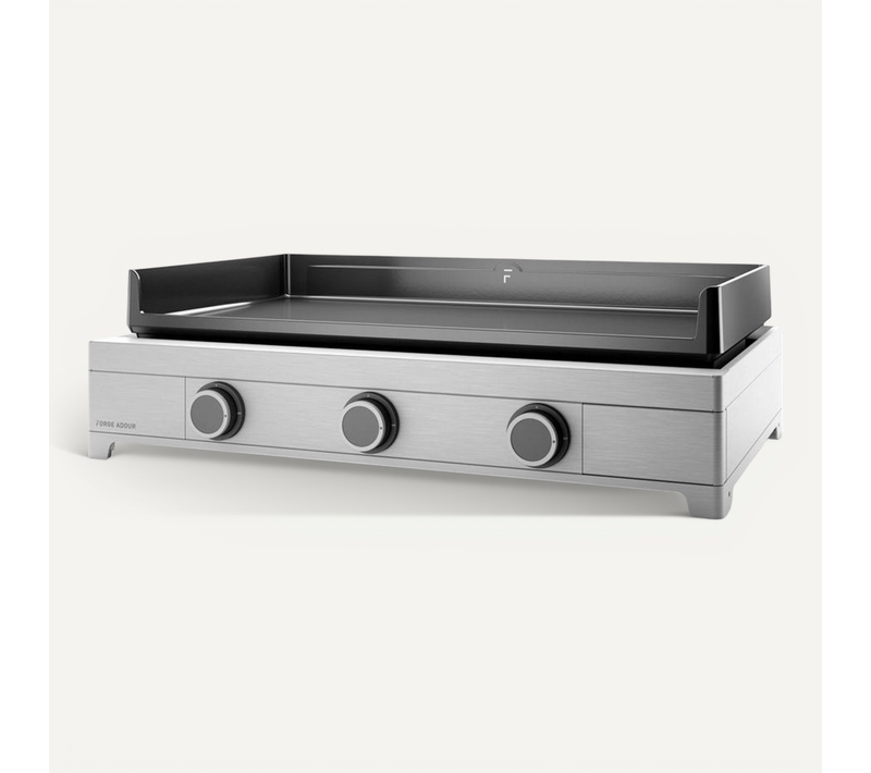 Plancha Gaz 9000w Plaque Fonte émaillé 75.5x41cm Modern G75i