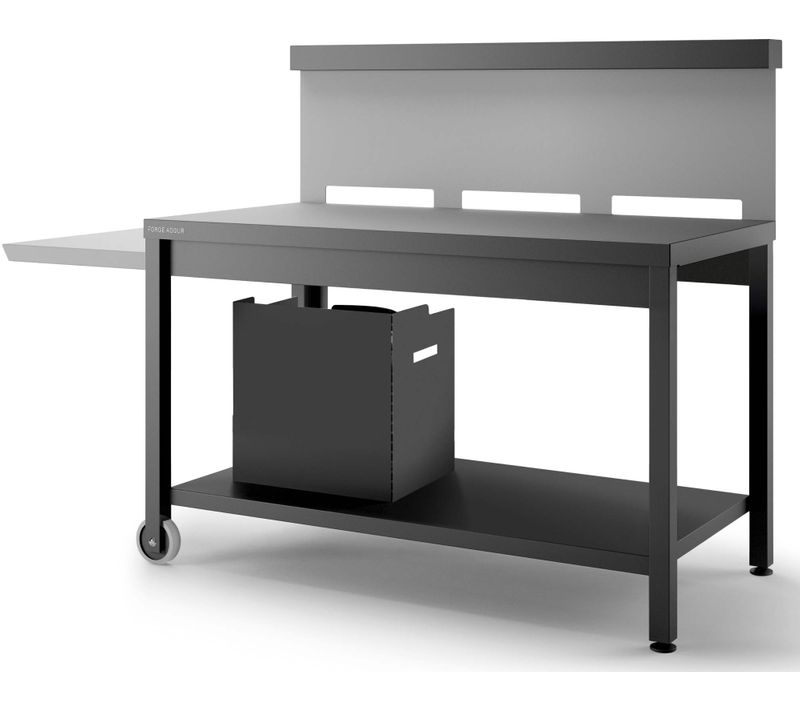 Chariot Pour Plancha Noir/gris Clair Trcang1