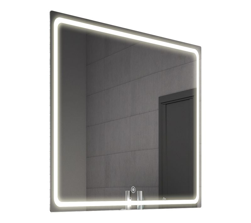 Miroir Éclairage LED De Salle De Bain Veldi Avec Interrupteur Tactile - 70x80cm