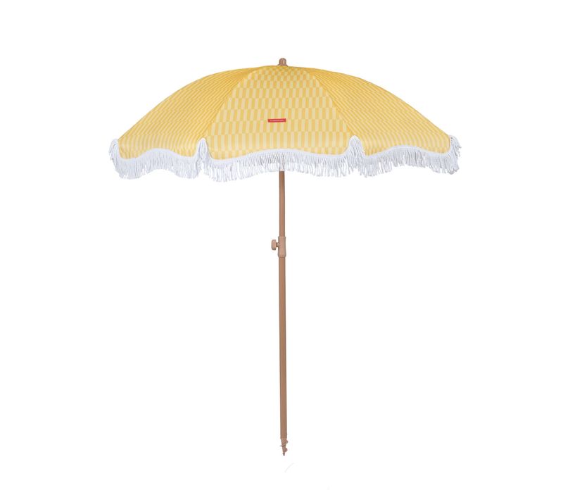 Grand Parasol Polyester Jaune 210x180cm