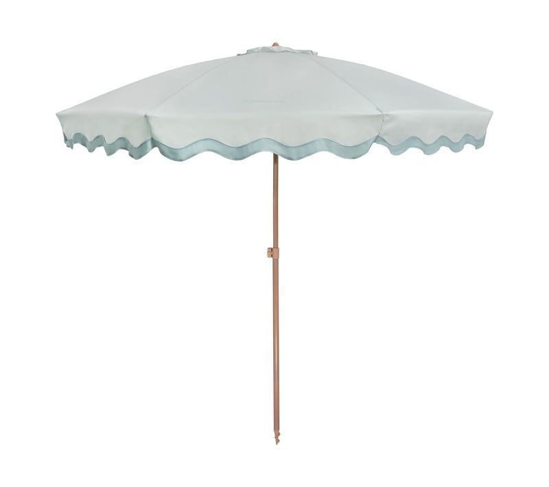 Grand Parasol Polyester Bleu 225x220cm