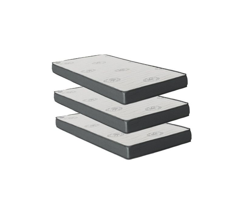 Pack 3  Matelas Mousse 90x190 Cm / 90x190 Cm / 90x180 Cm