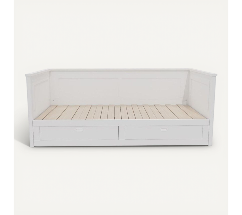 Divan Extensible Avec Matelas Blanc 160x200cm