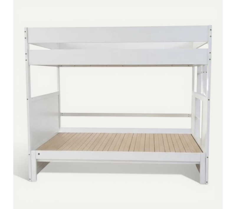 Lit Superposé 90/180x190cm  En Bois - Blanc