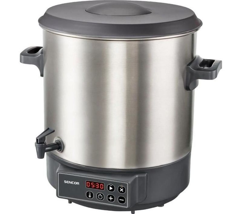 Stérilisateur Électrique 27 L Inox 1800 W – Thermostat 30–100 °c, Robinet