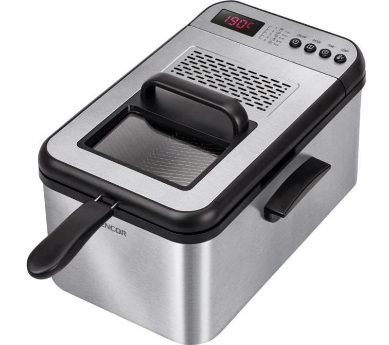 Friteuse Électrique - Sfr 8200ss - 2200 W - 3,2 L - Noir/acier Inoxydable