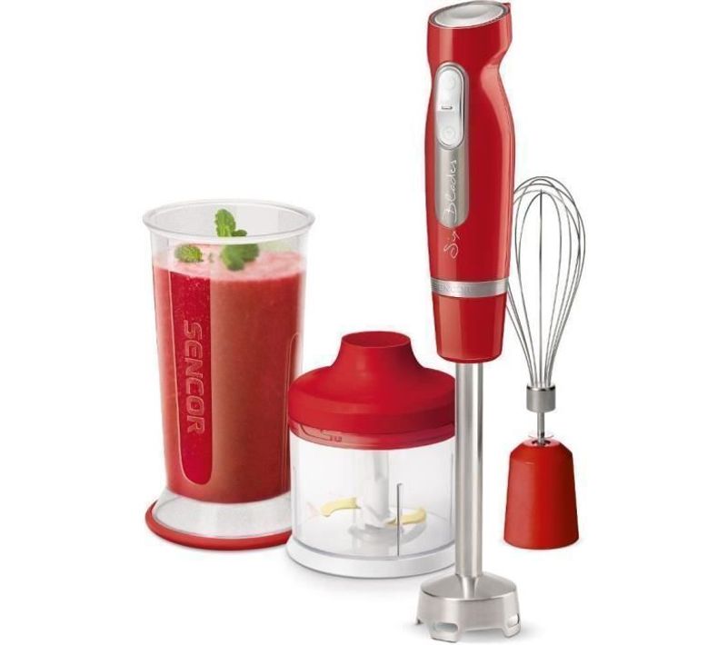Mixeur Plongeant Shb 4464rd 800w Rouge