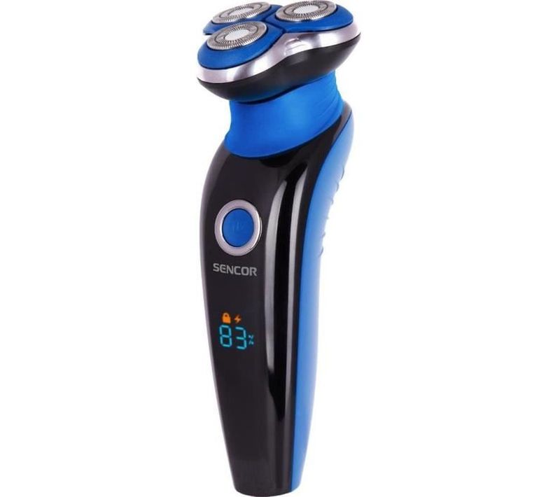 Rasoir Rotatif Rechargeable Homme Sms 5520bl — 3 Têtes, Tondeuse Intégrée