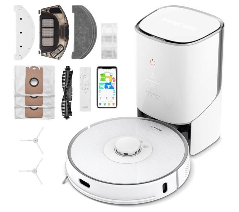 Aspirateur Robot Laveur - Srv 9385wh - 4000 Pa - 200 Min - 70 dB - Blanc