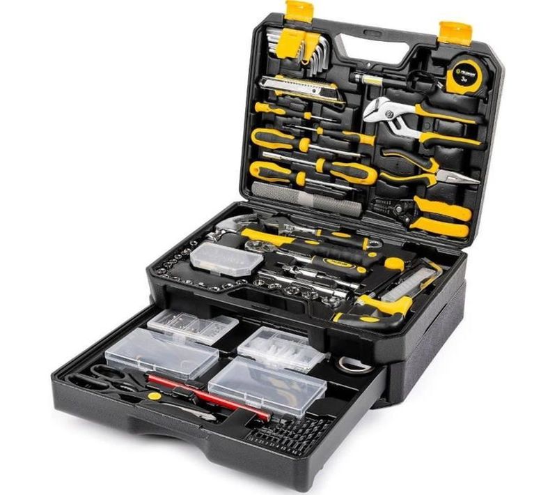Coffret D'outils 325 Pièces Fdg 5024-325r - Mallette Plastique, Poignées Ergonomiques