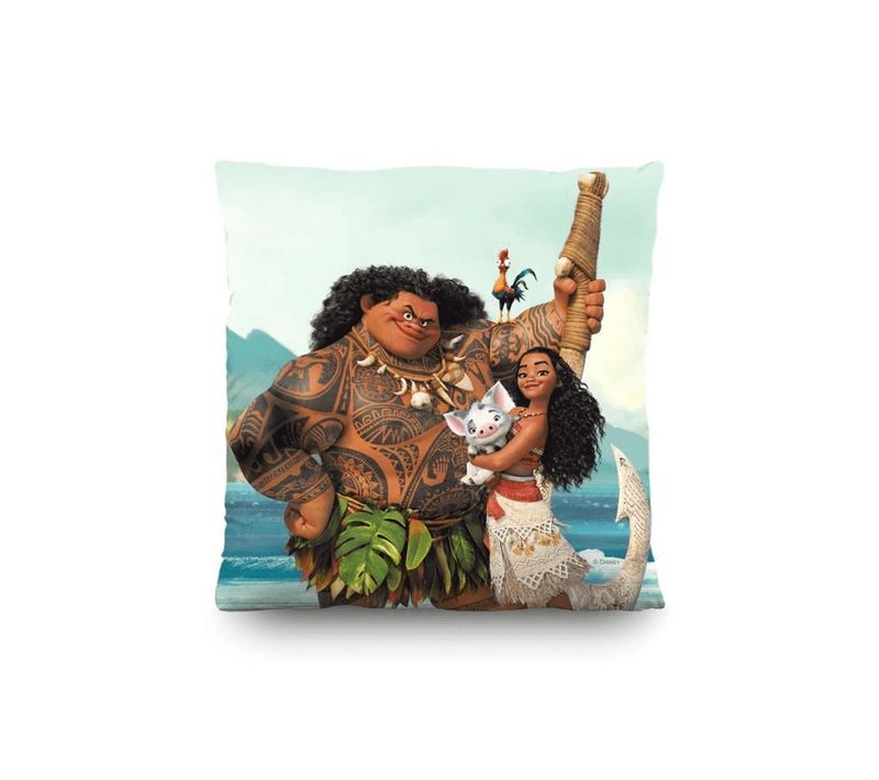 Coussin - Disney Vaiana Maui Et Pua Pig - 40x40 Cm