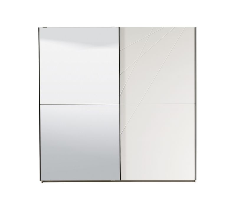 Armoire 2 portes coulissantes MILOS blanc