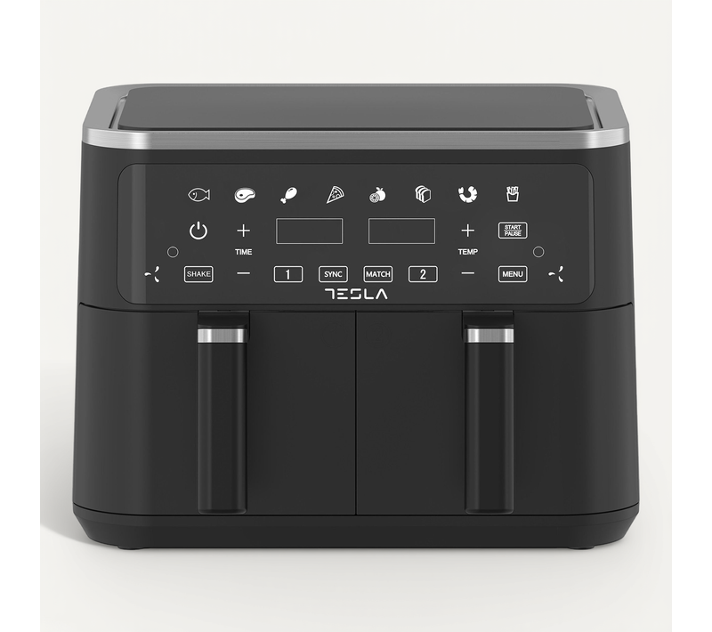 Friteuse à Air Chaud Air Fryer Double Bac 9l 2400w Af900bsd