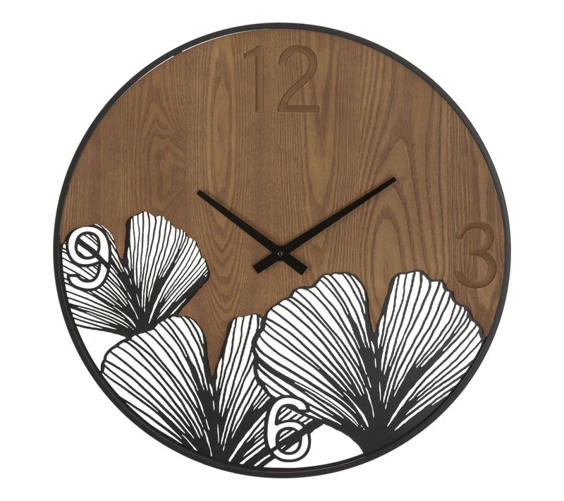 Horloge Murale Mf260, Métal, Marron, 60x2x60 Cm