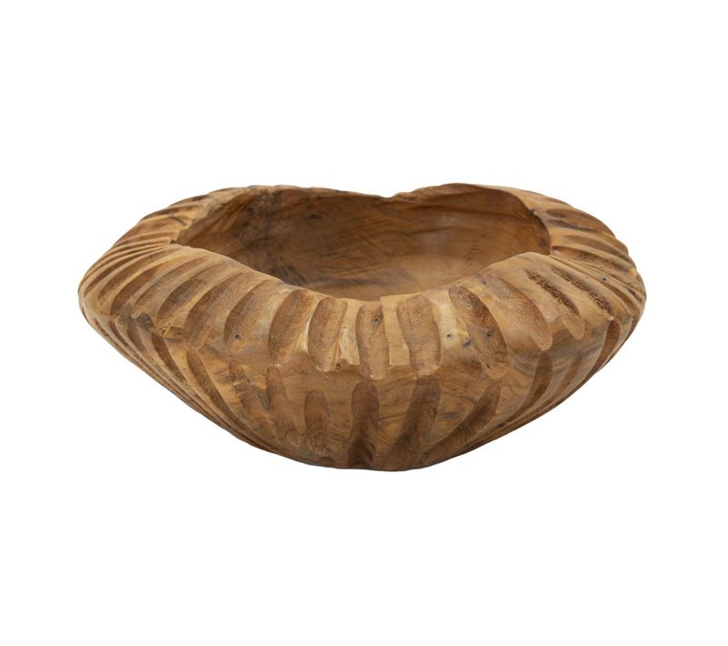 Plateau Natura 30, Bois, Marron, 19x19x8 Cm