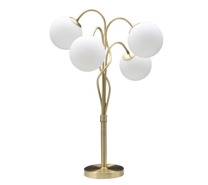 Lampadaire Kaluga, Métal, Or, 53x53x74 Cm