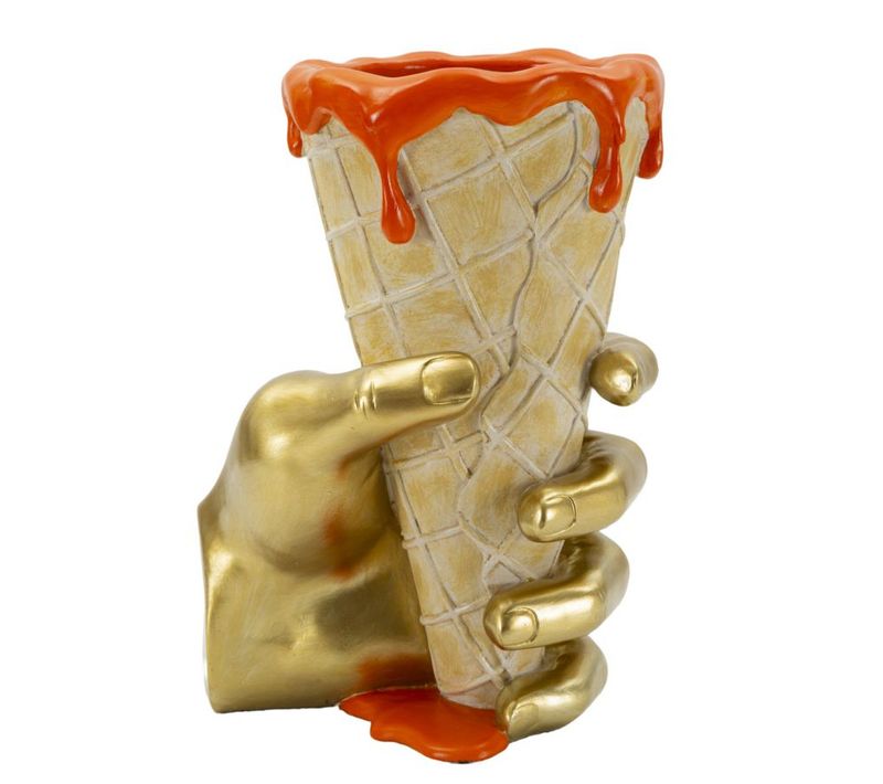 Sculpture Gelato, Polyrésine, Multicouleur, 18x16x26 Cm