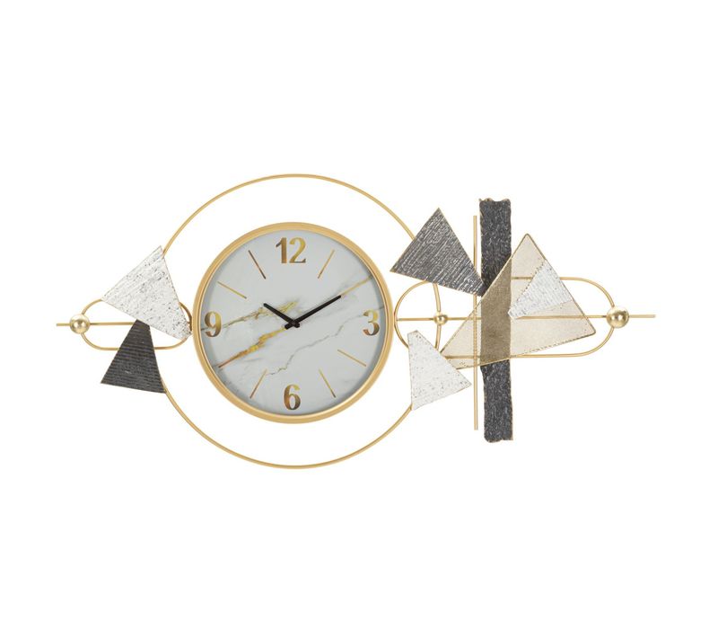 Horloge Murale Melusine, Métal, Multicouleur, 120x6x60 Cm