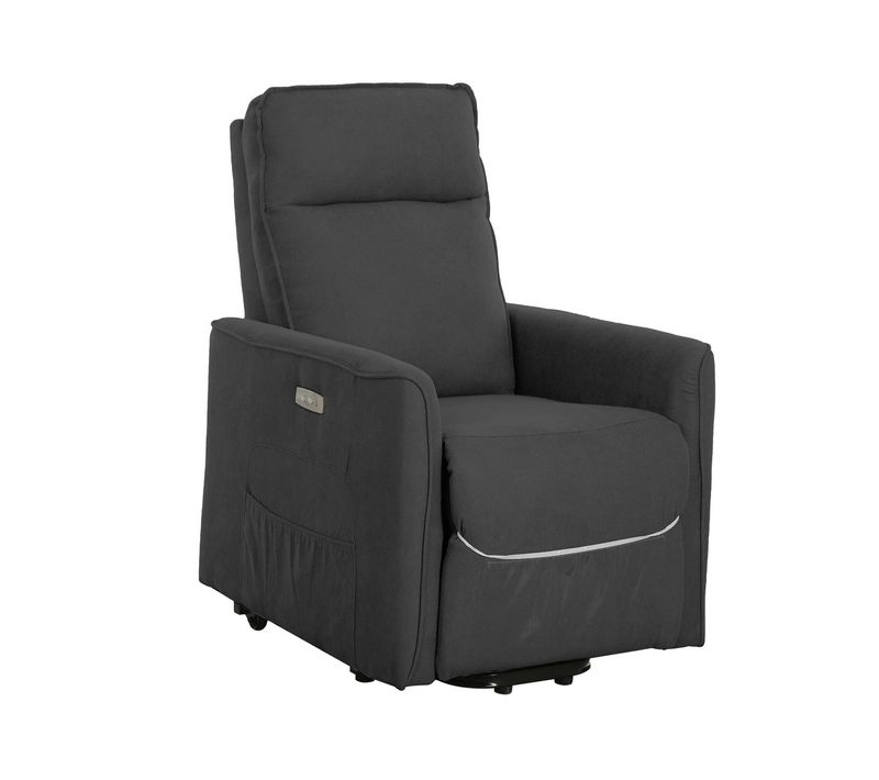 Fauteuil Inclinable Penelope Plus, Chenille, Gris, 70x86x103 Cm