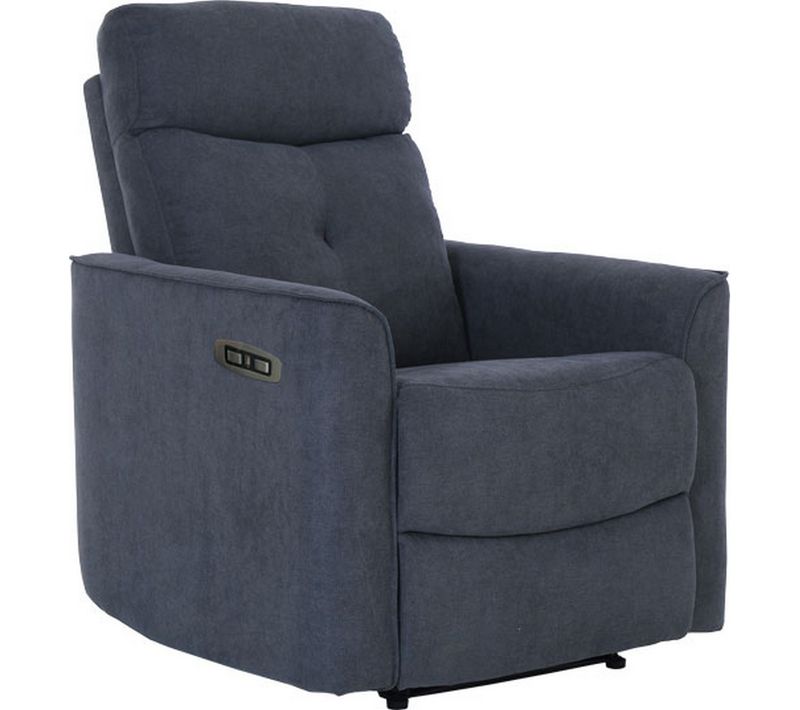 Fauteuil Inclinable Enea Plus, Chenille, Gris, 79x92x102 Cm