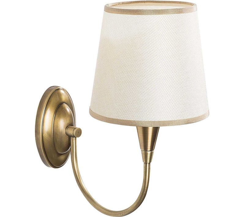 Applique Murale Métal Doré Abat-jour Tissu Pardo