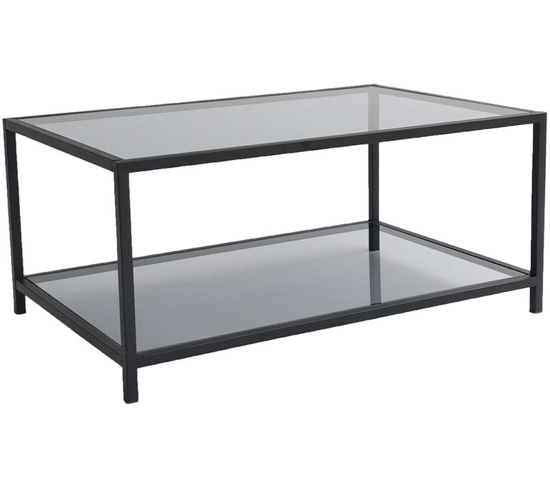 Astro Table Basse - Structure En Métal - Fumée, Noir