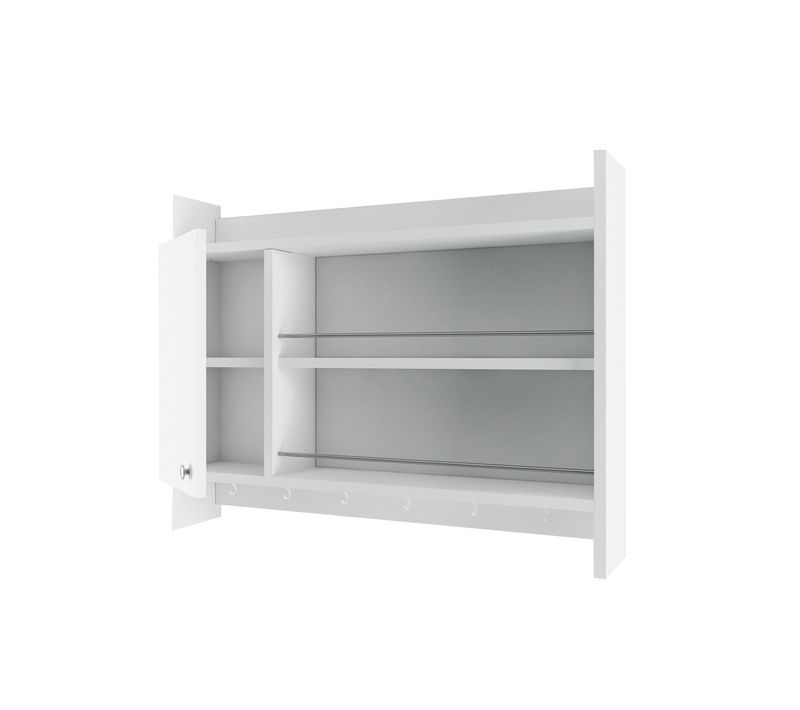 Etagère De Cuisne Murale Suspendue Blanc L85 Cm