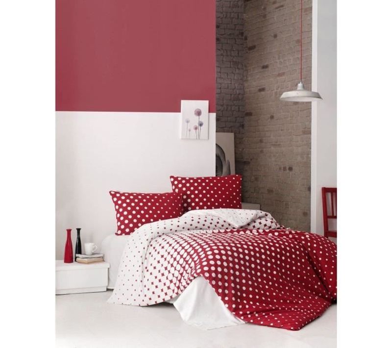Parure De Lit - 1 Housse De Couette 220 X 240 Cm + 2 Taies D'oreiller 60 X 60 Cm - 100% Coton