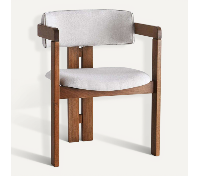Chaise En Bois Et Velours Velvet
