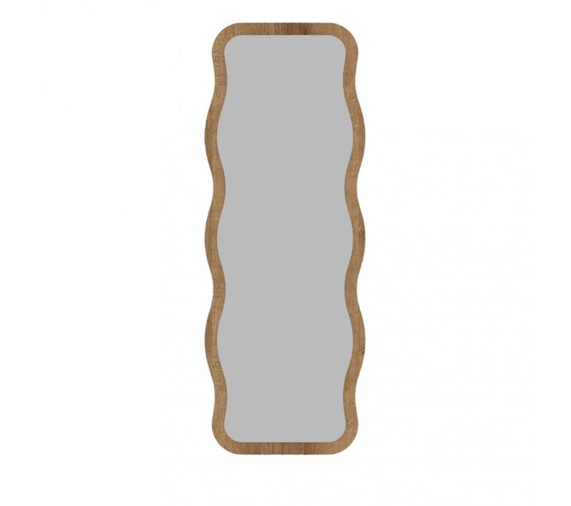 Luna - Miroir Sur Pieds En Bois 50x160cm - Bois Clair