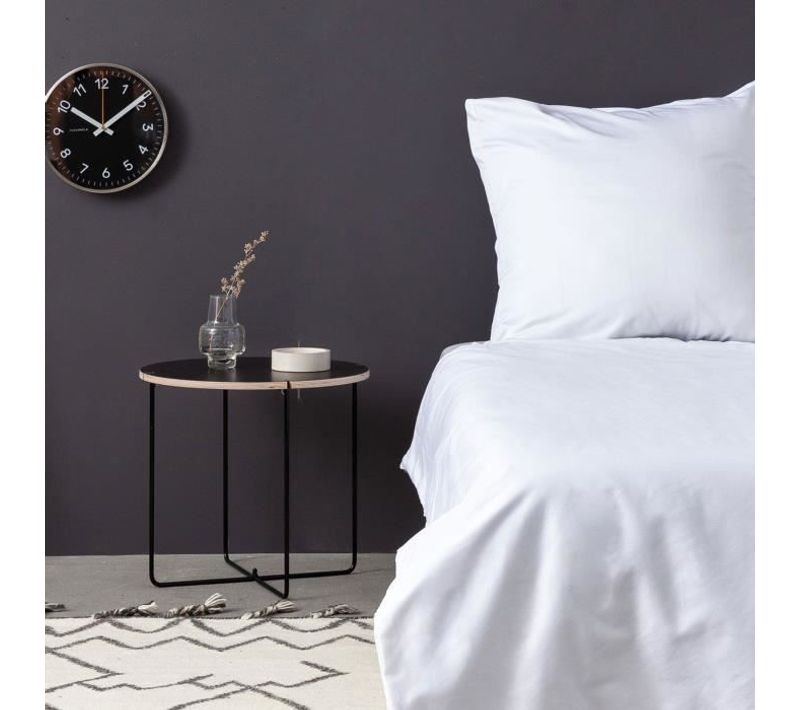 Parure De Lit - 1 Housse De Couette 220 X 240 Cm + 2 Taies D'oreiller 60 X 60 Cm - Satiné 100%